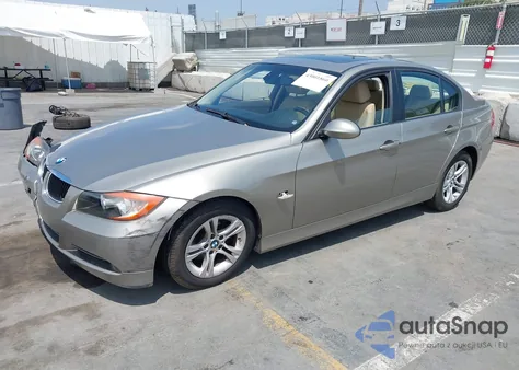 2008 BMW 328I z USA, uszkodzony, nr VIN WBAVC57518NK78168